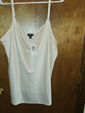 torrid Cream Drape Neck Spaghetti Strap Cami